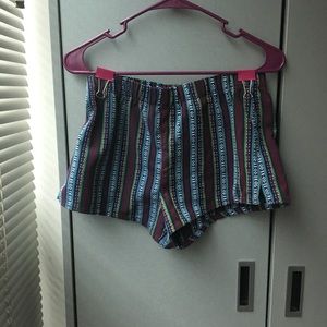 F21 Tribal Print Shorts